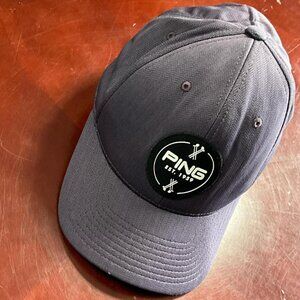 Mens PING Athletic Golf Performance Golf Grape Purple Adjustable Hat